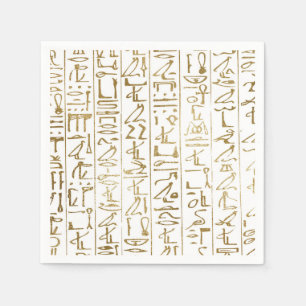 Gold & White Ägypten Egypt Glam Modern Chic Party Serviette