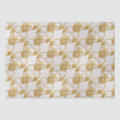Gold White AI Art Tissue Paper Seidenpapier (Vorderseite)
