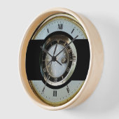gold white and black modern clock uhr (Winkel)