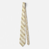 GOLD WHITE ANIMAL GRADIENT 2 LEOPARD MENTES KRAWAT KRAWATTE (Vorderseite)