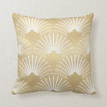 Gold & White Art-Deko Muster 23