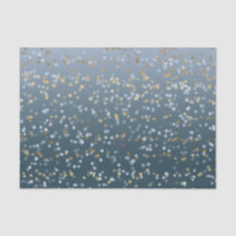 Gold White Blue Stars Shine Bright