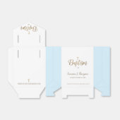 Gold White Blue Taufe Cross Vielen Dank für Ihr In Geschenkschachtel (Ungefaltet)