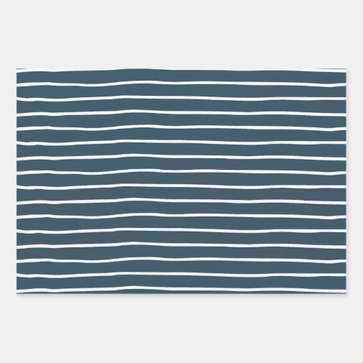 Gold White Blue US Flagge Geschenkpapier Set (Vorderseite 3)