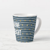 Gold White Blue US Flagge Milchtasse (Rechte Ecke)