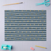 Gold White Blue US Flagge Seidenpapier (Basteln)