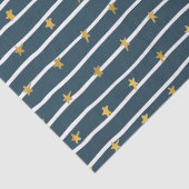 Gold White Blue US Flagge Seidenpapier (Detail)