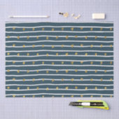 Gold White Blue US Flagge Seidenpapier (Handwerk)