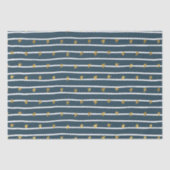 Gold White Blue US Flagge Seidenpapier (Vorderseite)