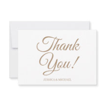 Gold White Brautparty Vielen Dank