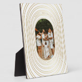 Gold White Custom Foto Family Weihnachten Fotoplatte (Seite)