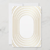 Gold White Custom Foto Family Weihnachtskarte (Rückseite)