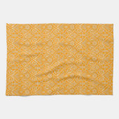 Gold & White Damask Küchentuch (Horizontal)