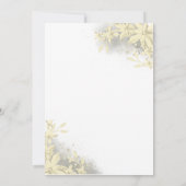 Gold White Dieses oder jenes Brunch Party Game Einladung (Rückseite)