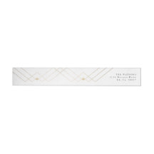 Gold White Elegance Diamond Geo Deko Wedding