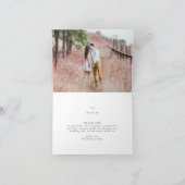 Gold White Elegance Diamond Geo Deko Wedding Dankeskarte (Innenseite)