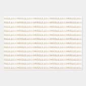 Gold & White Elegante Fa La Typografic Weihnachten Geschenkpapier Set (Vorderseite)