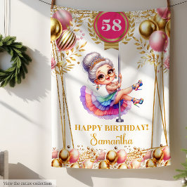 Gold White Funny Oma Blanket Personalisiert Fleecedecke