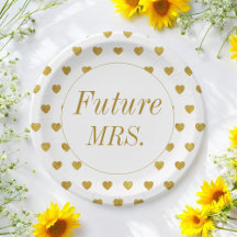 Gold White Future Mrs. Brautparty