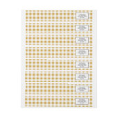 Gold White Gingham Pattern (Bogen)