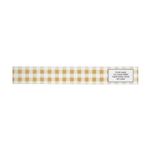 Gold White Gingham Pattern (Person)