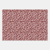 Gold White Glam Christmas Leopard Print Geschenkpapier Set (Vorderseite 3)