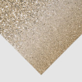 Gold White Glam Glitzer Seidenpapier (Detail)