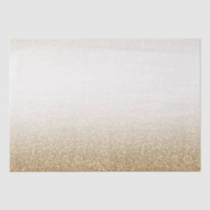 Gold White Glam Glitzer Seidenpapier