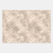 Gold White Glitz Glitzer Diamanten Geschenkpapier Set (Vorderseite 2)