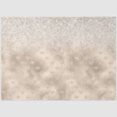 Gold White Glitz Glitzer Diamanten Seidenpapier (Vorderseite)