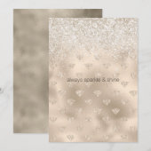 Gold White Glitz Glitzer Diamonds (Vorne/Hinten)