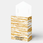 Gold White Glitzer Boho Populäre Tiger Collection Geschenkschachtel (Geöffnet)