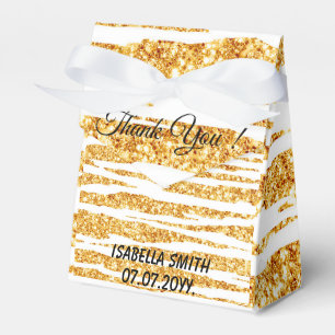 Gold White Glitzer Boho Populäre Tiger Collection Geschenkschachtel