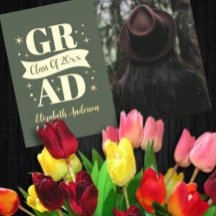 Gold & White Graduation Announcement