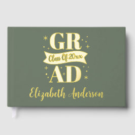 Gold & White Graduation Party Gästebuch