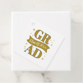 Gold & White Graduation Party Geschenkanhänger (Beispiel)