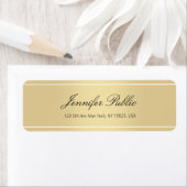 Gold White Hand Script Text Einfache Vorlage Trend (Insitu)