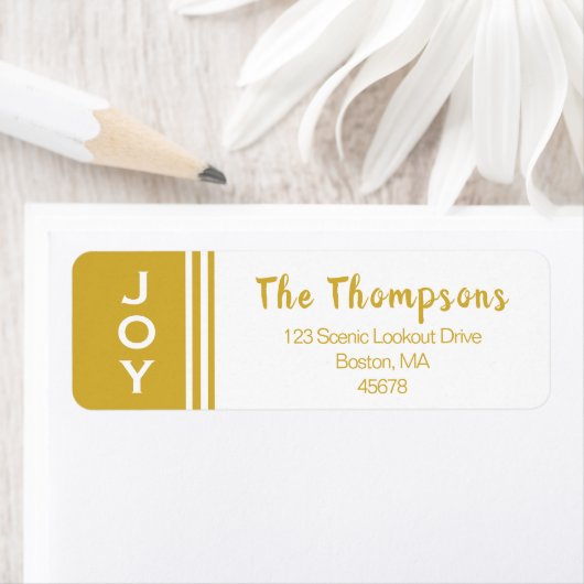 Gold White JOY | Rücksendeadresse (Insitu)