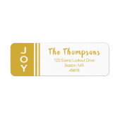 Gold White JOY | Rücksendeadresse (Vorne)