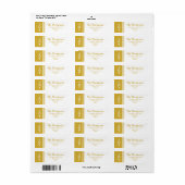 Gold White JOY | Rücksendeadresse (Vorne)