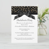 GOLD WHITE LEOPARD DIAMOND BACHELORETTE EINLADUNG (Stehend Vorderseite)