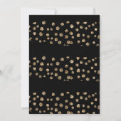 GOLD WHITE LEOPARD DIAMOND BACHELORETTE EINLADUNG (Rückseite)