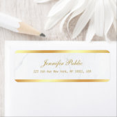Gold White Marble Calligraphic Script Text Elegant (Insitu)