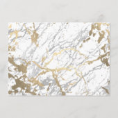Gold White Marble Makeup Beauty Certificate Ebony1 (Rückseite)
