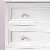 Gold White Marble Orb Keramikknauf