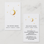 *~* Gold White - Mondstars Mystic Moon Luna Visitenkarte (Vorne/Hinten)