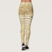 Gold White Ombre Zebra Leggings (Rückseite)