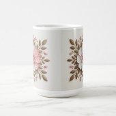 Gold White Pink Classic White Mug Kaffeetasse (Mittel)