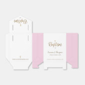 Gold White Pink Taufe Cross Custom Vielen Dank Geschenkschachtel (Ungefaltet)