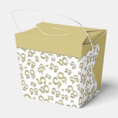 Gold/White Random Number Pattern des 85. Party Geschenkschachtel (Rückseite)